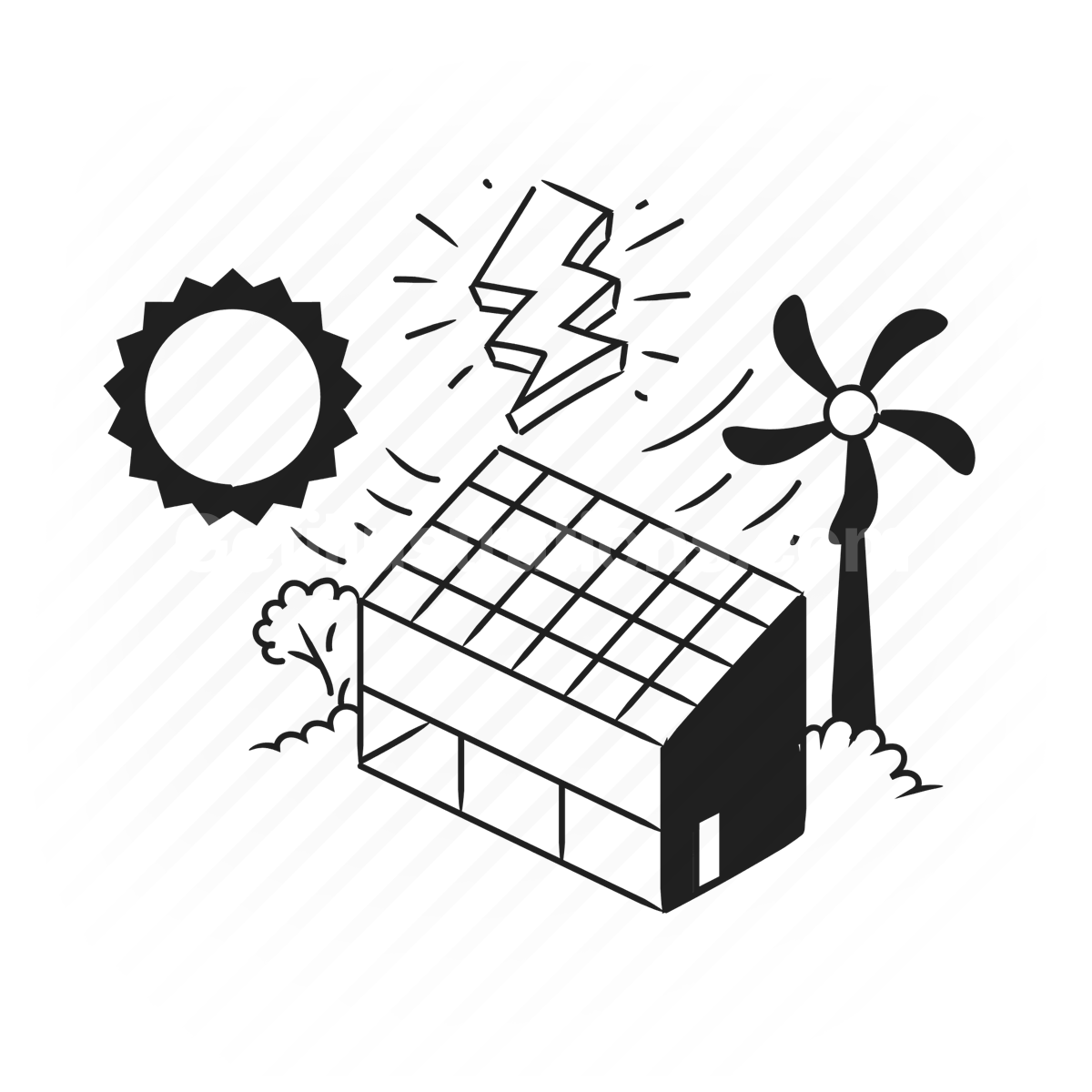 Energy and Industrial  illustration preview image
